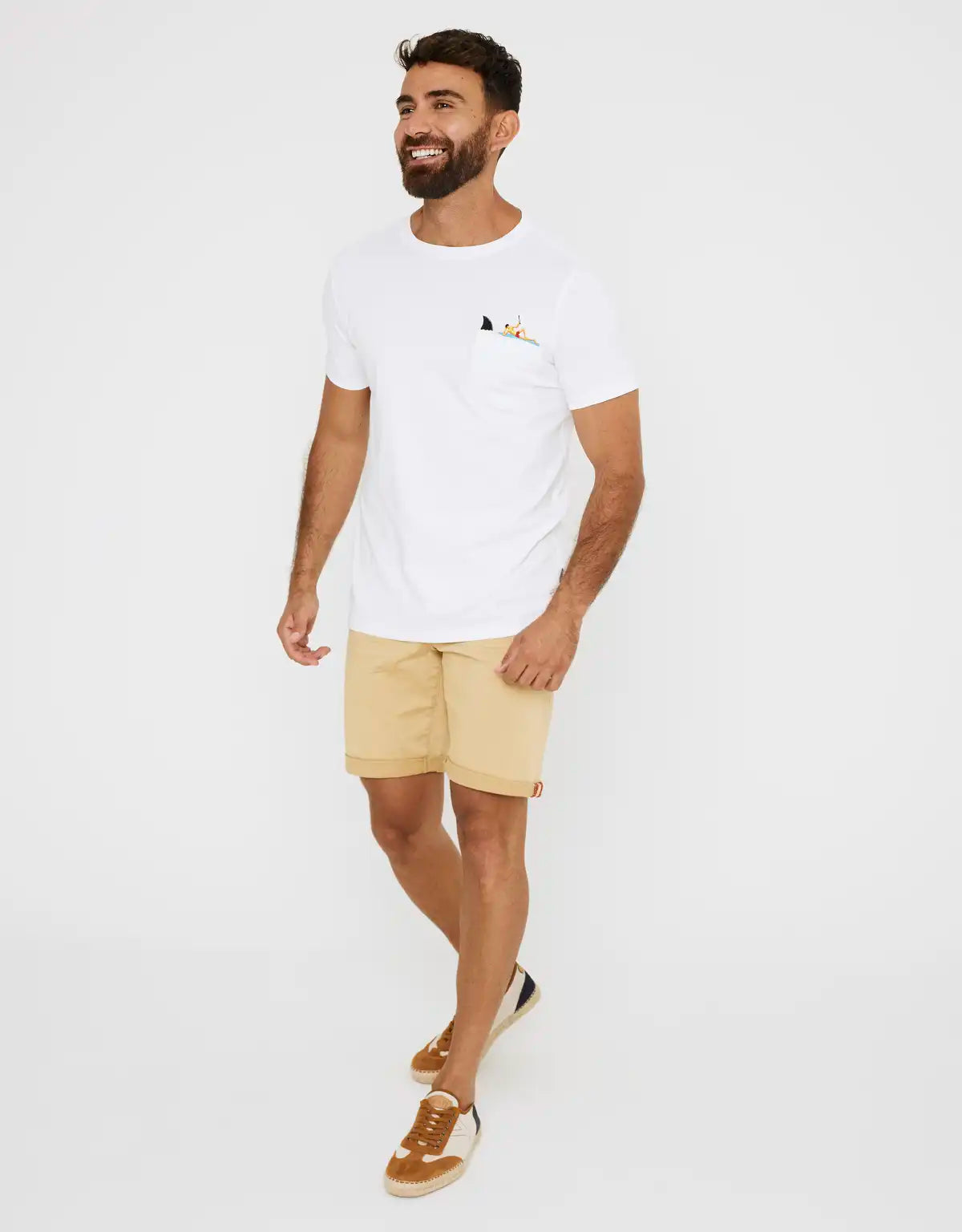 Camiseta Manga Corta Bordado Bolsillo - Barrol