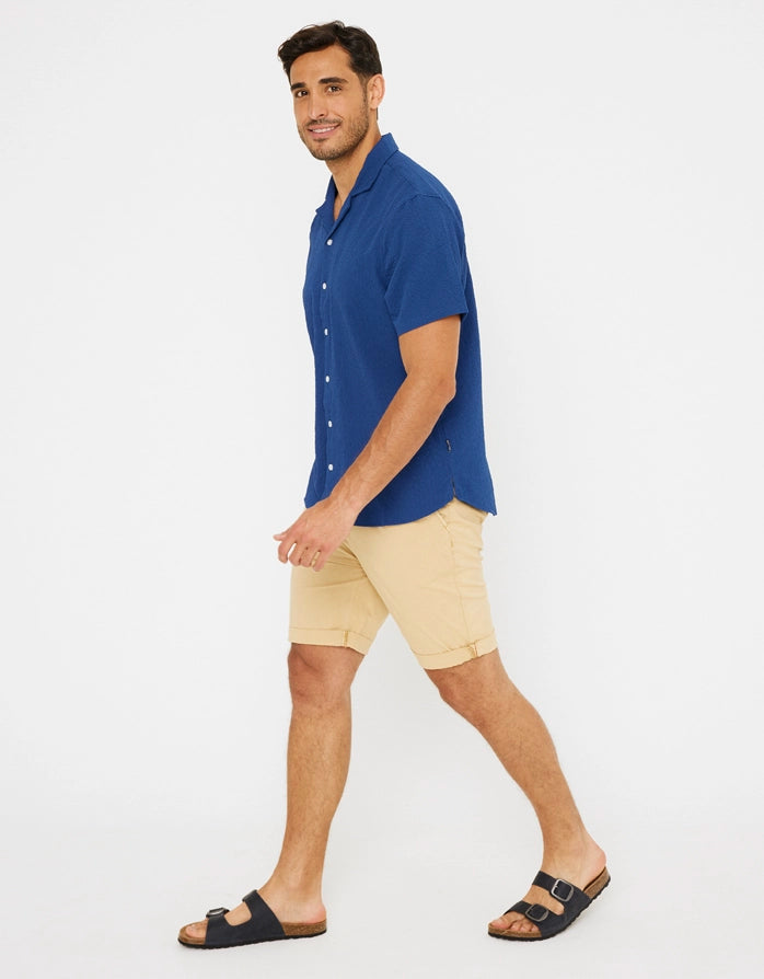 Camisa Manga Corta Azul - Berdún 6