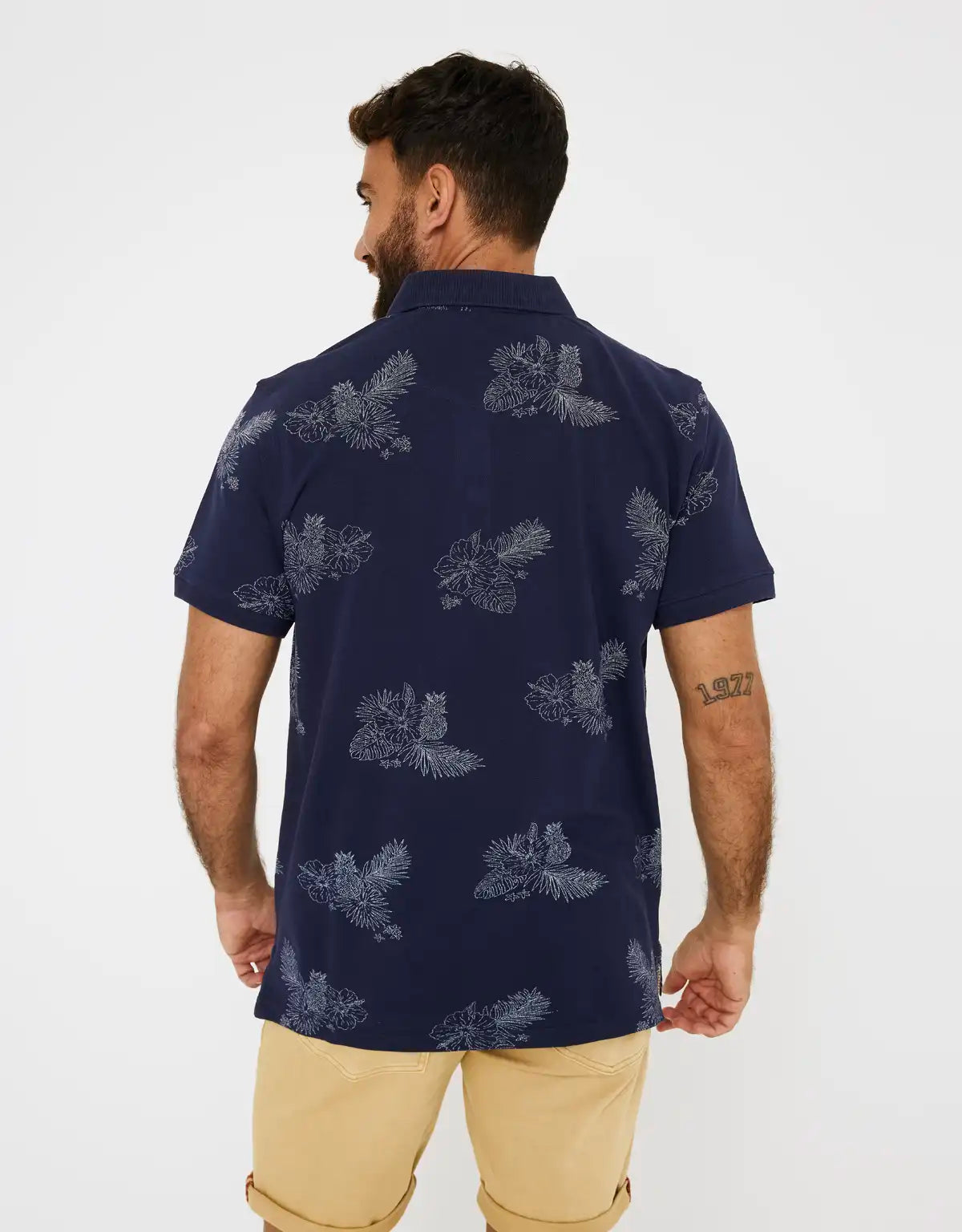 Polo Manga Corta Estampado - Pakiri