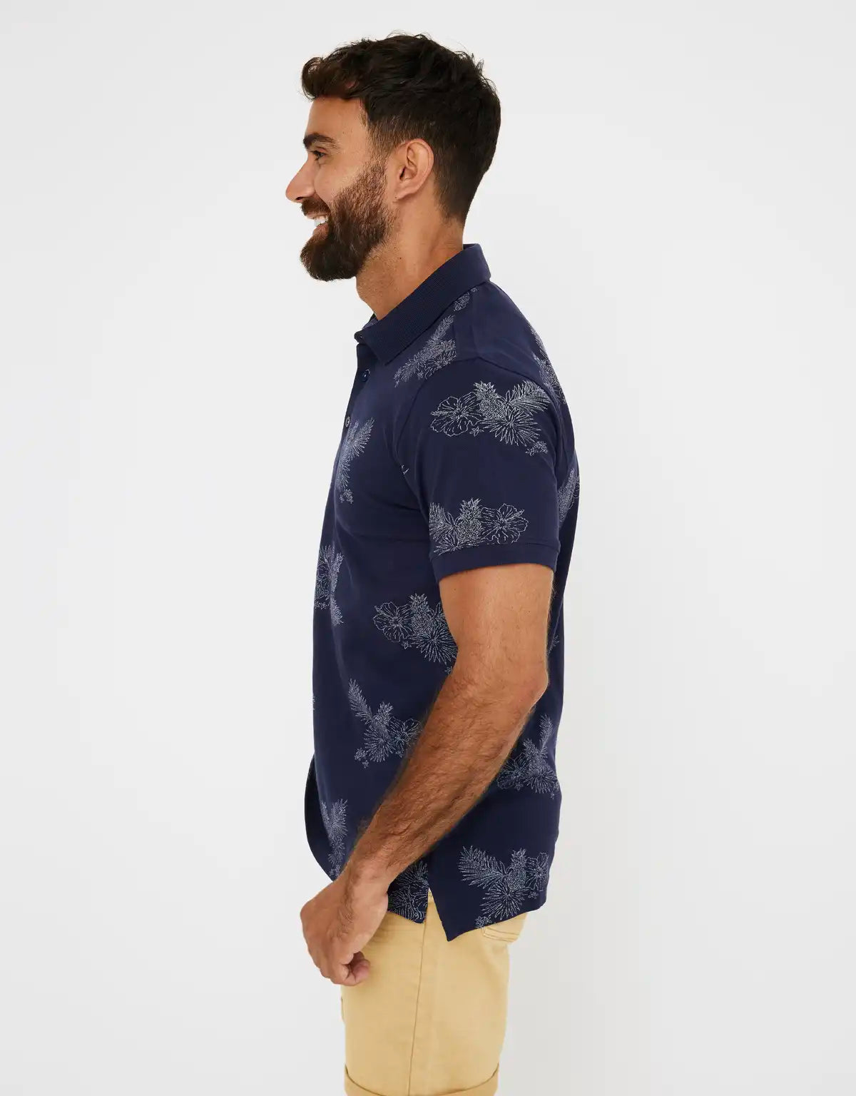 Polo Manga Corta Estampado - Pakiri