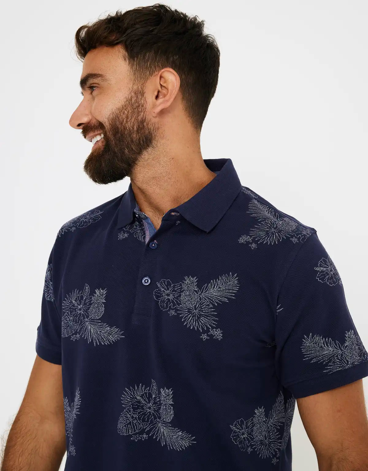 Polo Manga Corta Estampado - Pakiri