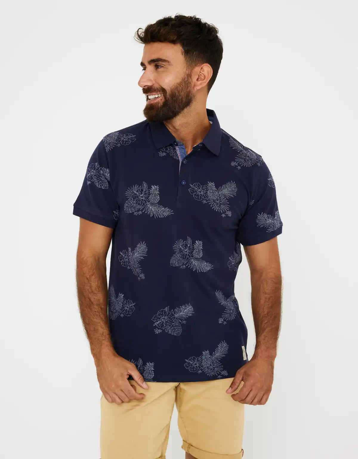 Polo Manga Corta Estampado - Pakiri