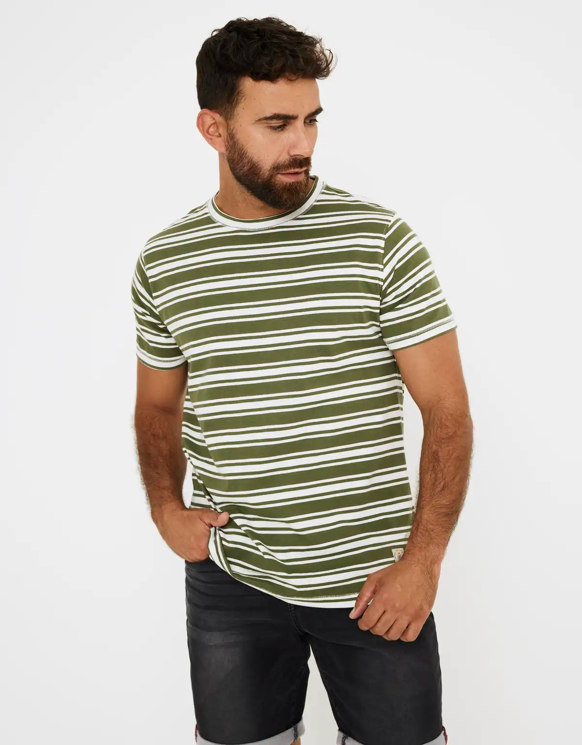 Camiseta Manga Corta Rayas - Hari