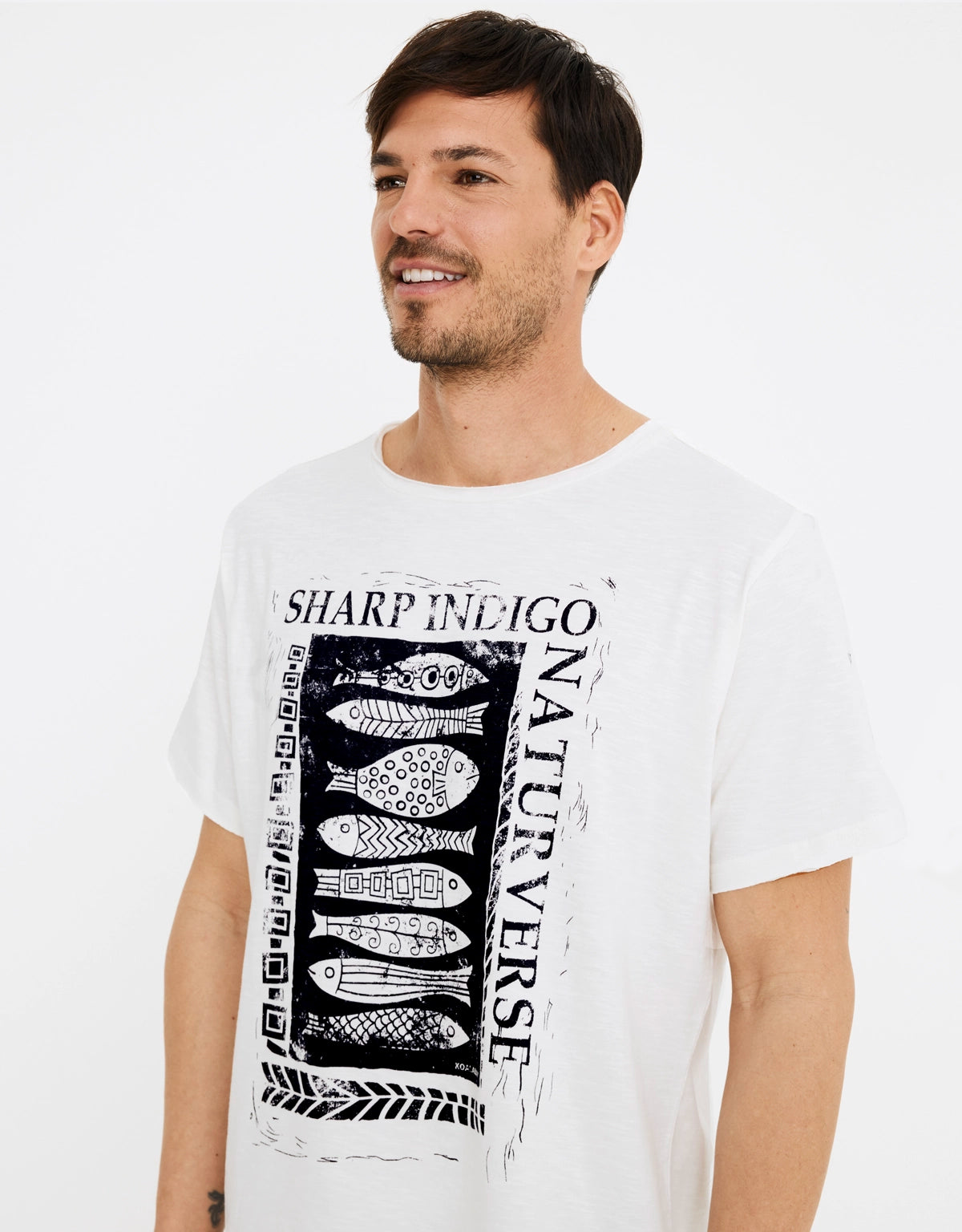 Camiseta Manga Corta Blanco - Sharpe
