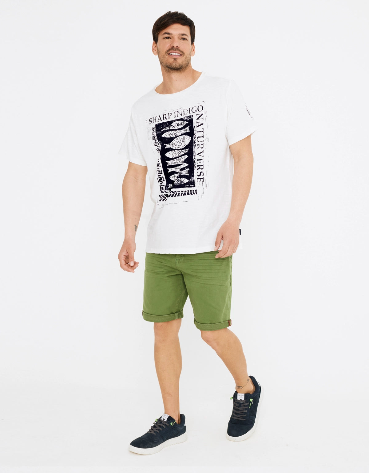 Camiseta Manga Corta Blanco - Sharpe