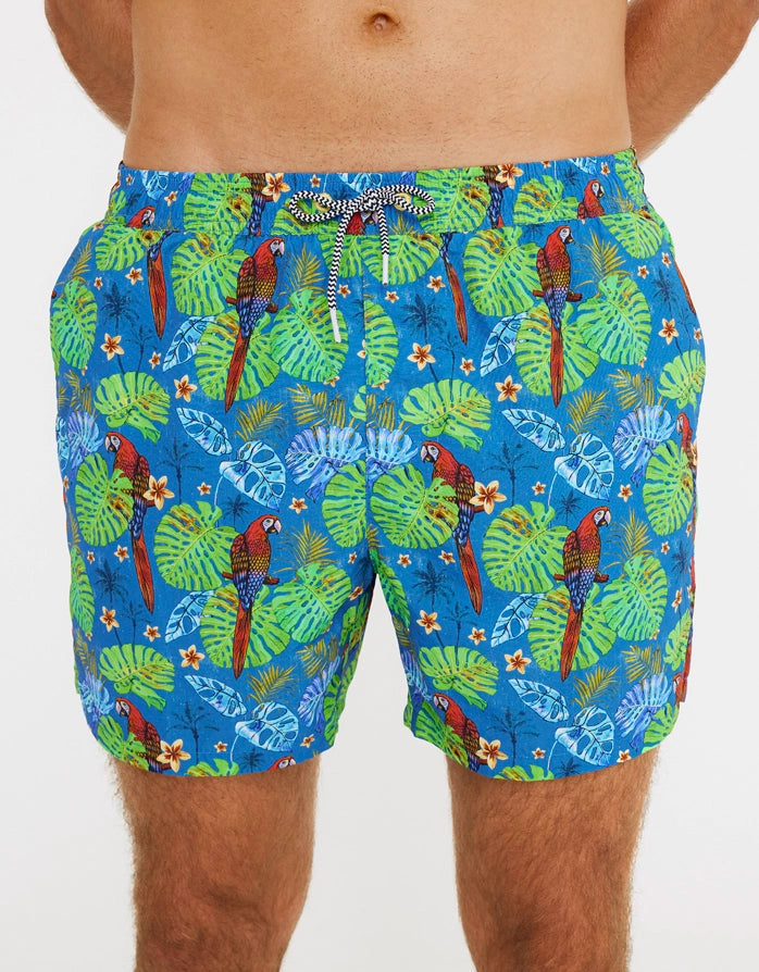 Bañador Corto Azul - Yellow