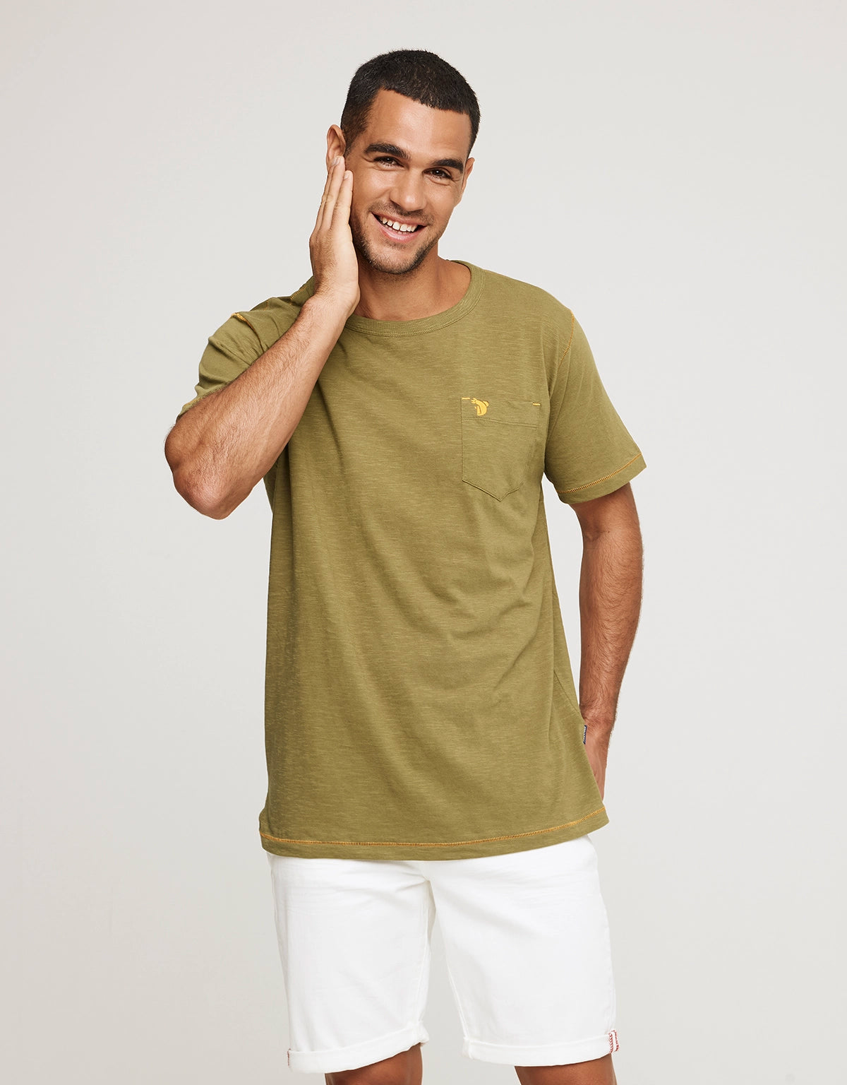 Camiseta Manga Corta Caqui - Darwin