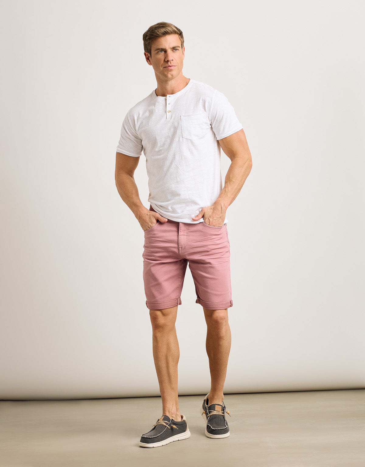 Bermuda Denim Rosa Ceniza - Palm Beach