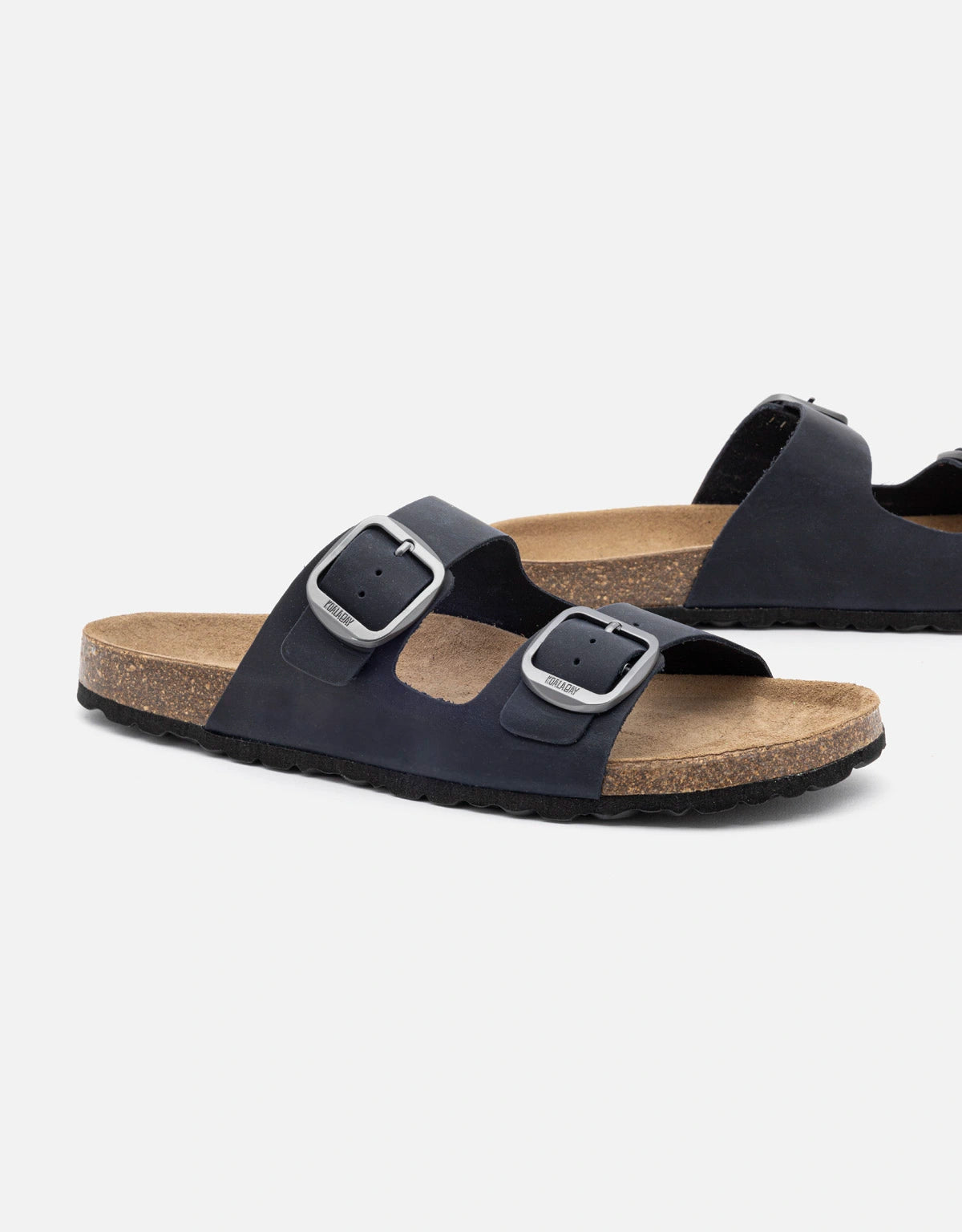 Sandalia bio piel azul marino 3