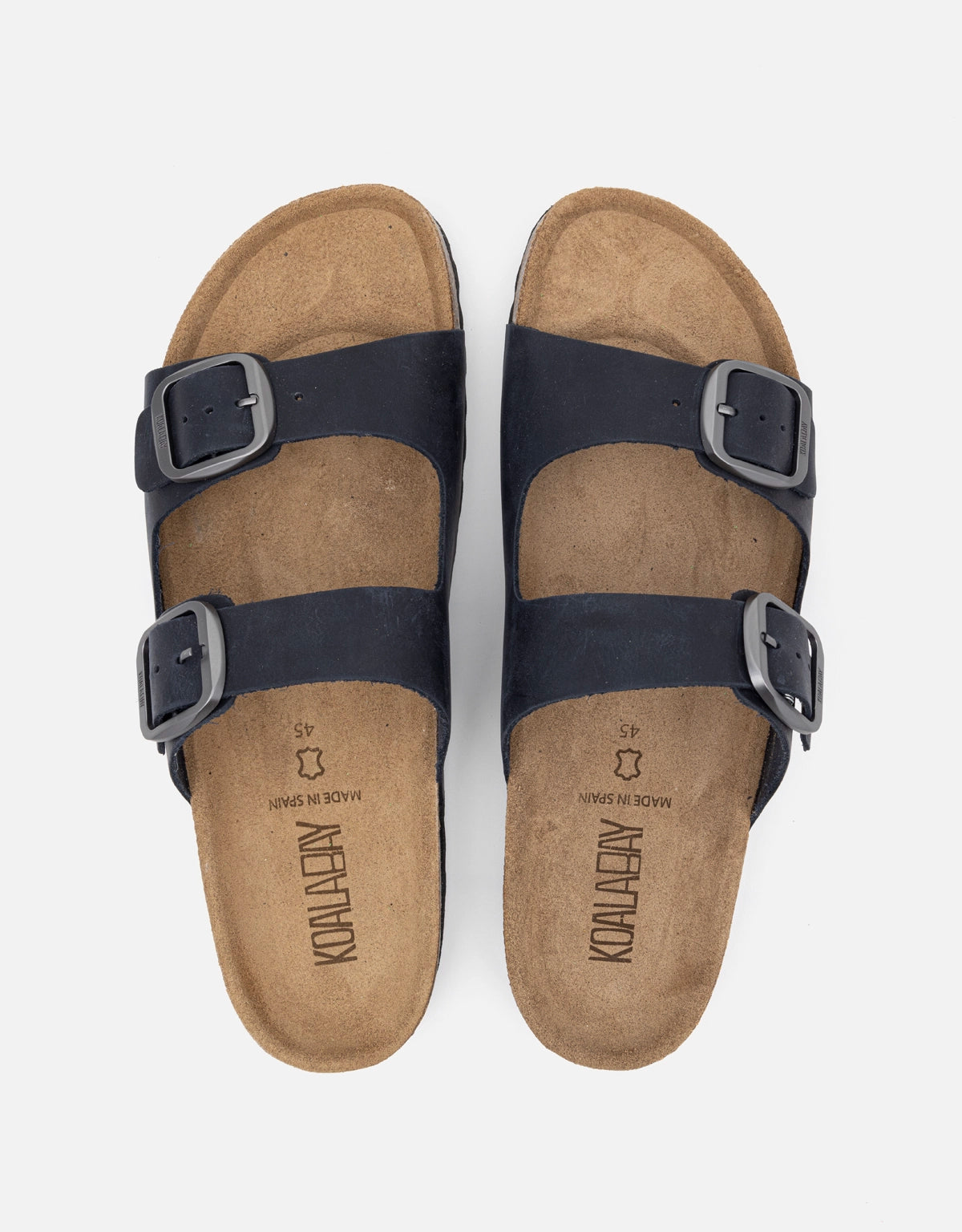 Sandalia bio piel azul marino 4