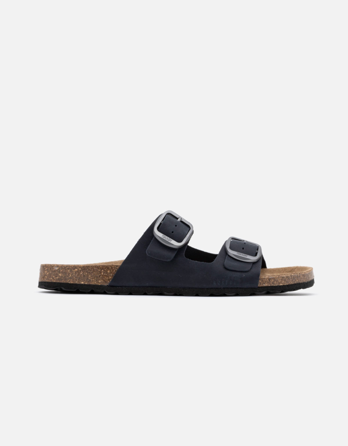 Sandalia bio piel azul marino