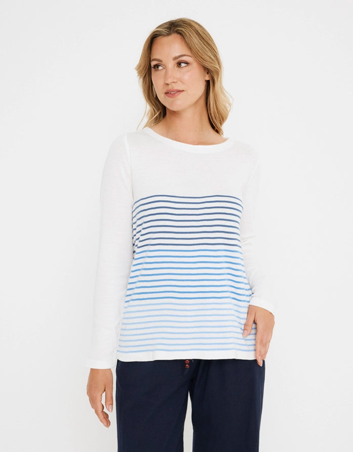 Camiseta Manga Larga Azul - Ryana