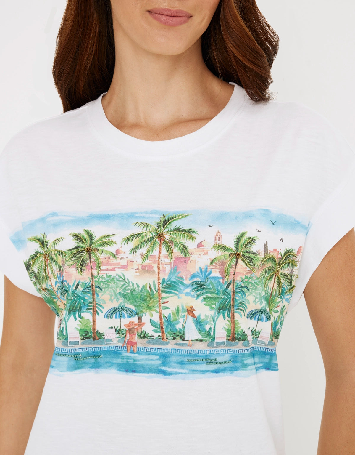 Camiseta Manga Corta Blanco - Naliaca 4