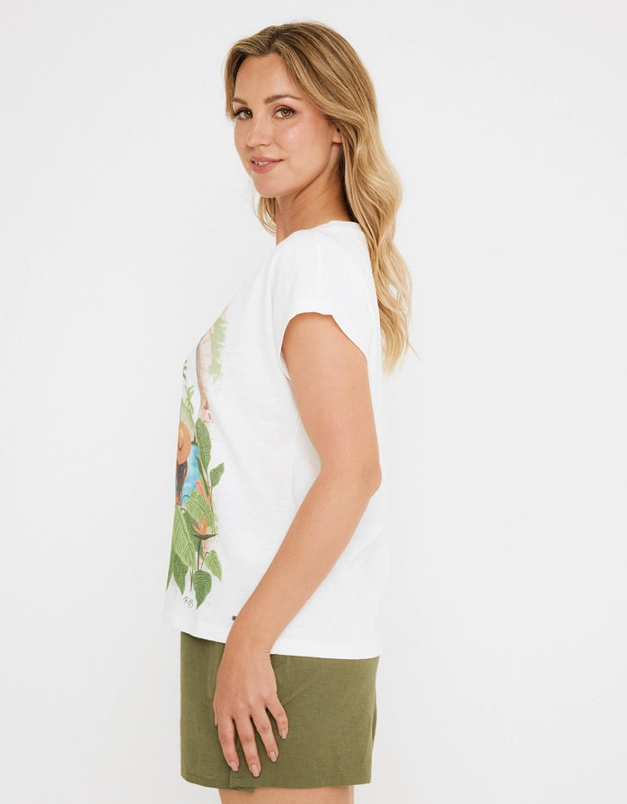 Camiseta Manga Corta Off White - Nandi