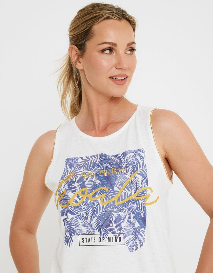 Camiseta Tirantes Estampada - Mind