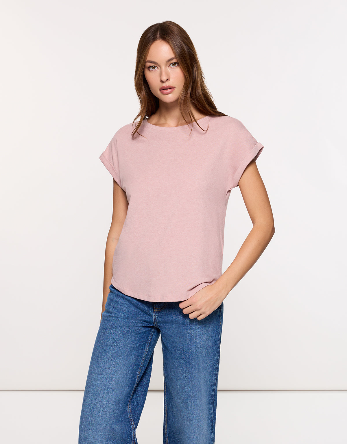 Camiseta Manga Corta Rosa - Luma