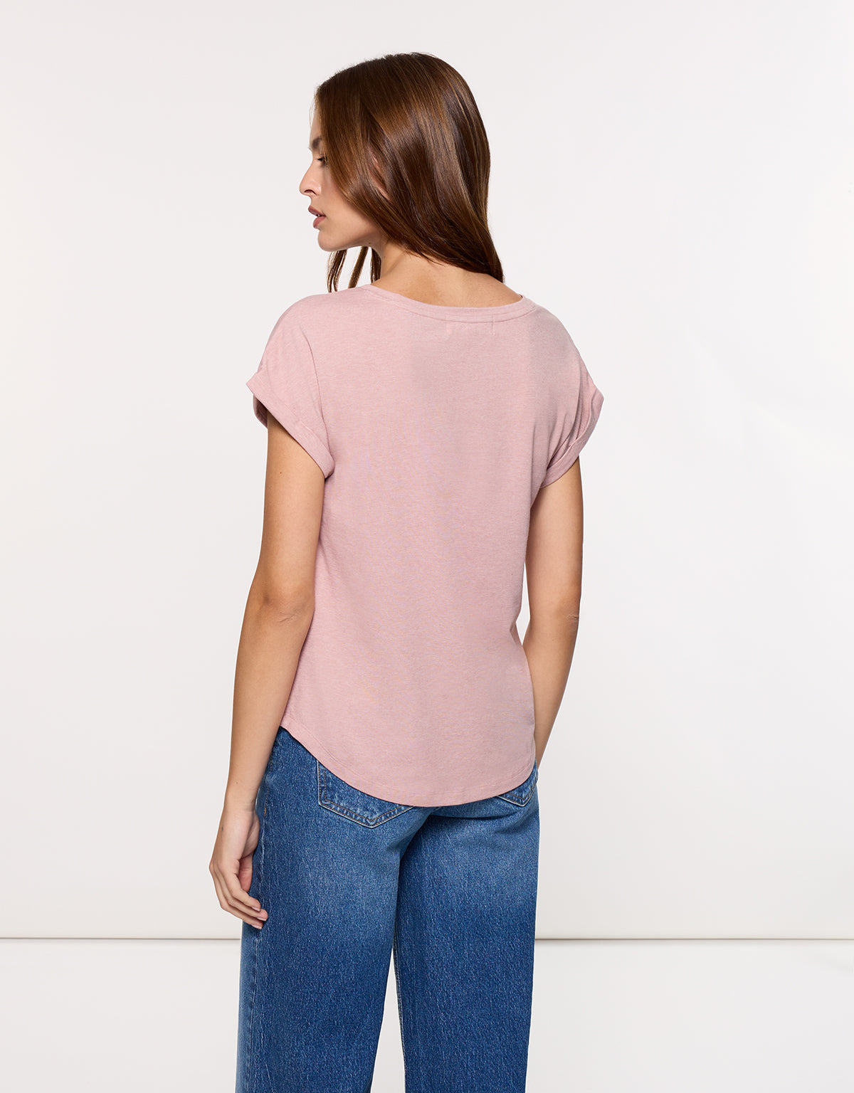 Camiseta Manga Corta Rosa - Luma 4