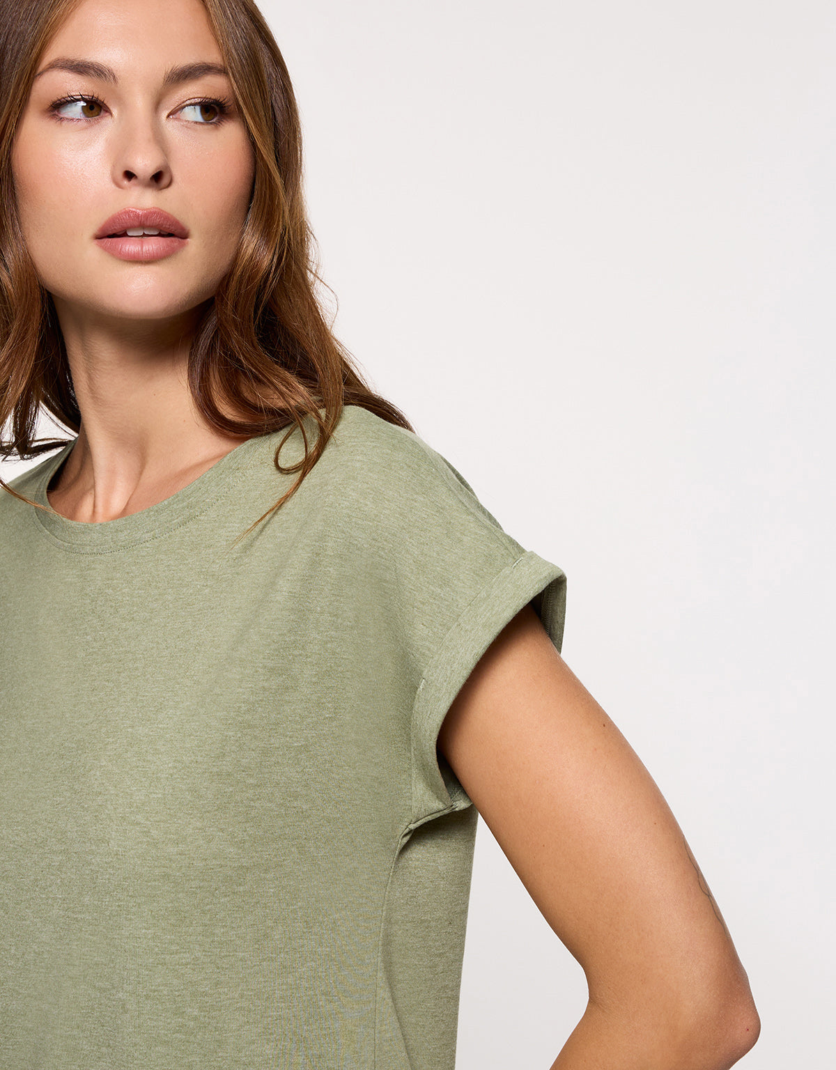 Khaki Short Sleeve T-shirt - Luma
