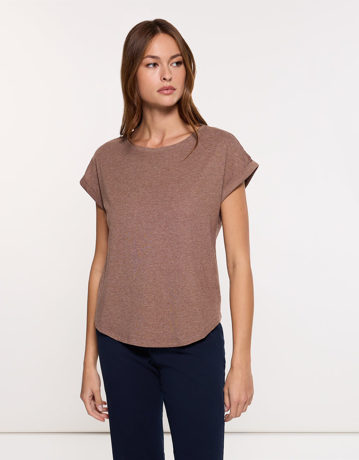 Camiseta Manga Corta Marrón - Luma 1