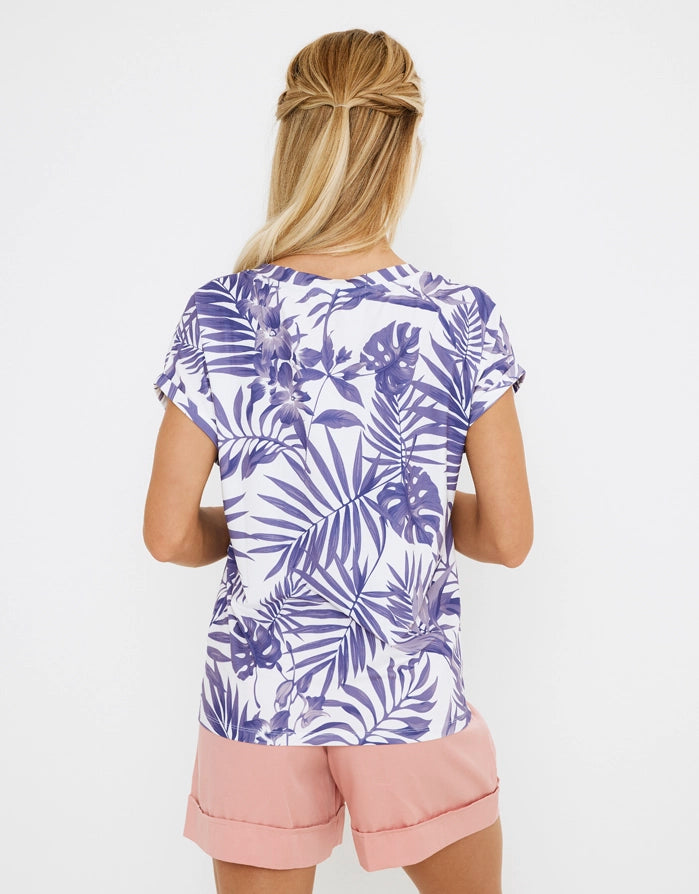 Camiseta Manga Corta Azul Claro - Eularis 3