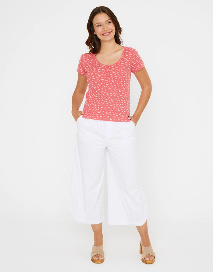 Short Sleeve Coral T-Shirt - Yarima