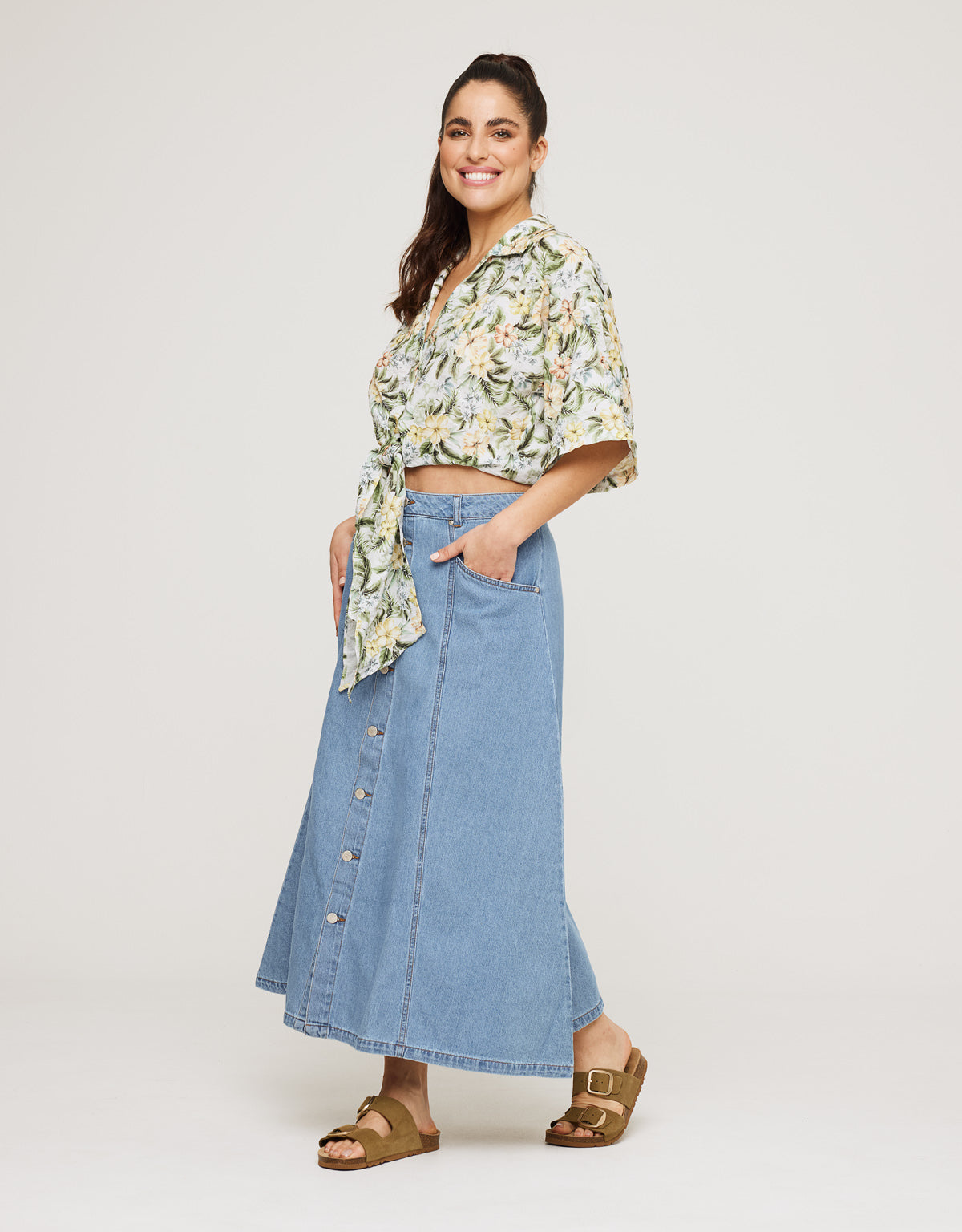 Falda Larga Denim - Jorta