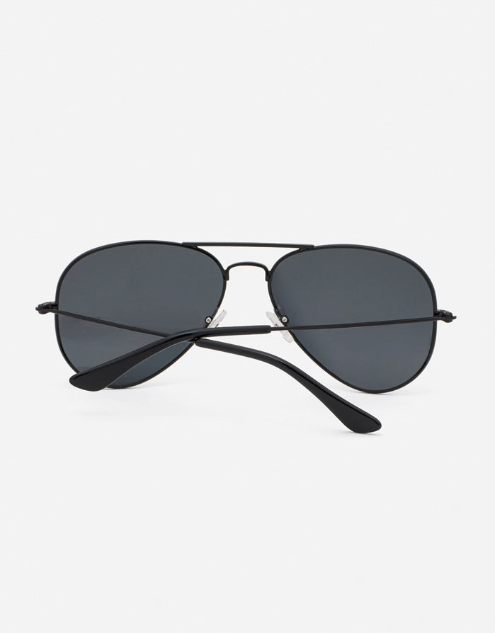 Schwarze Metallic-Sonnenbrille - Avi