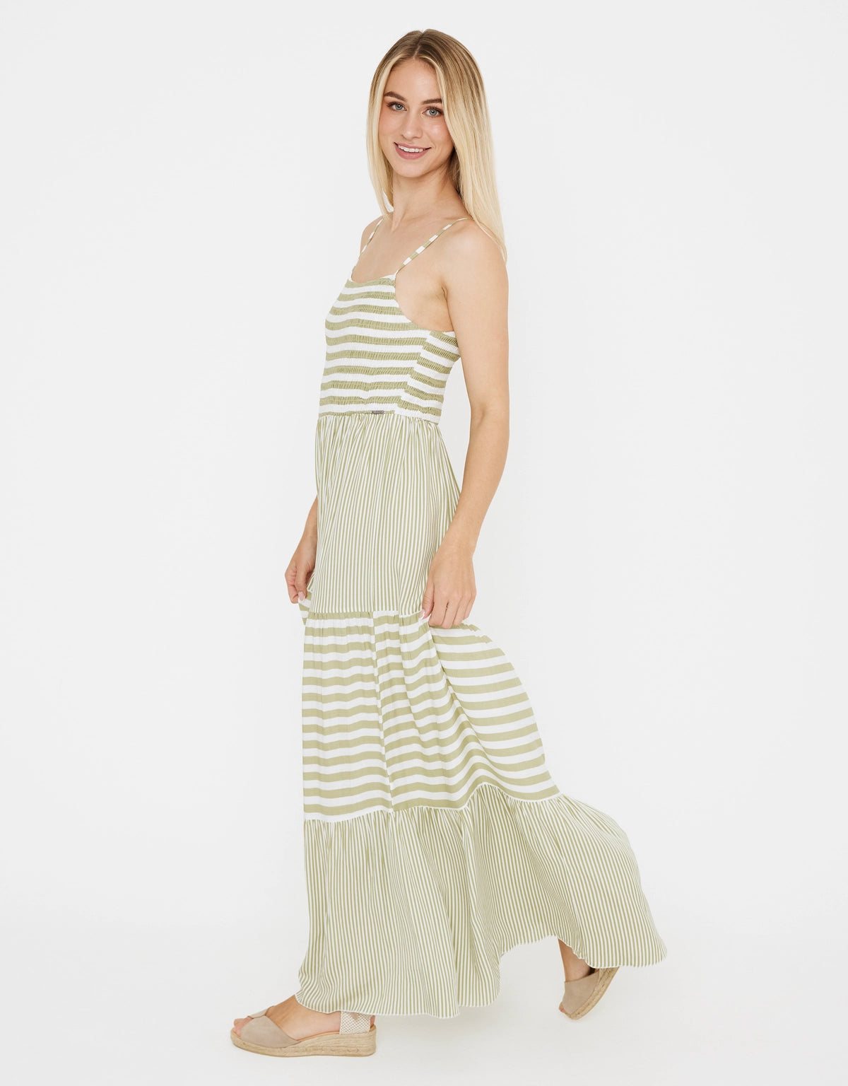 Vestido Largo Rayas - Goljil