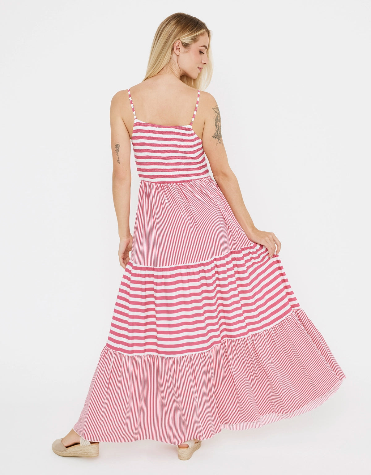 Vestido Largo Rayas - Goljil