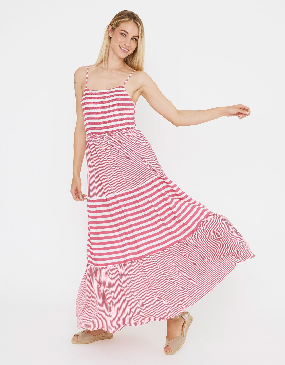 Vestido Largo Rayas - Goljil