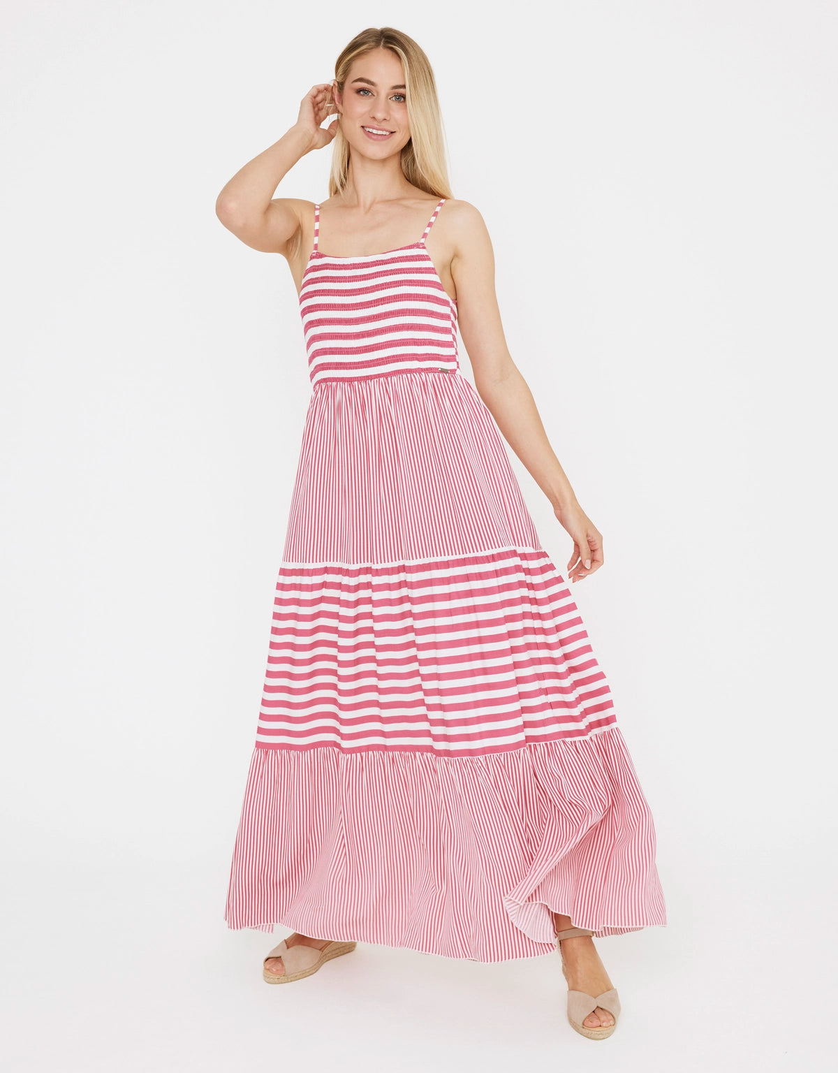 Vestido Largo Rayas - Goljil