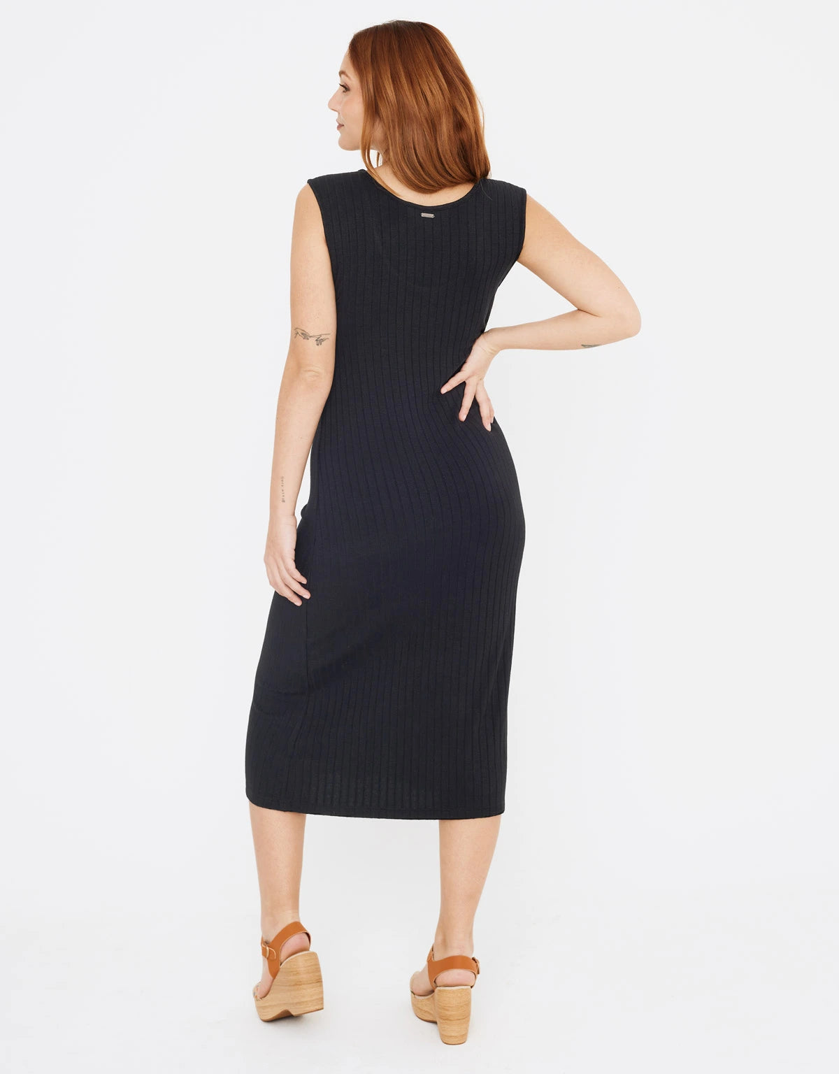 Vestido Midi Largo Cuello Redondo - Desita