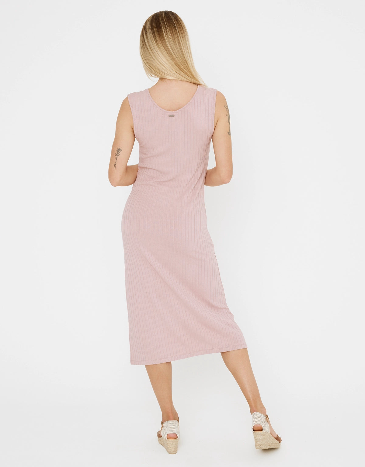 Vestido Midi Largo Cuello Redondo - Desita