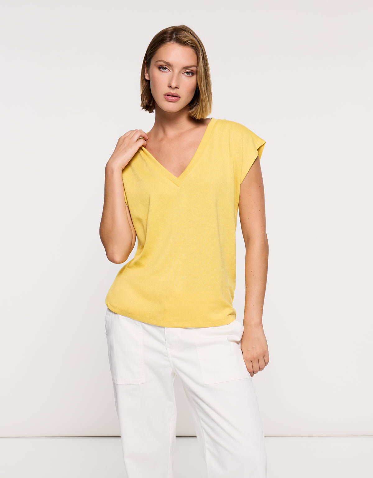 Camiseta Manga Corta Mostaza - Imara