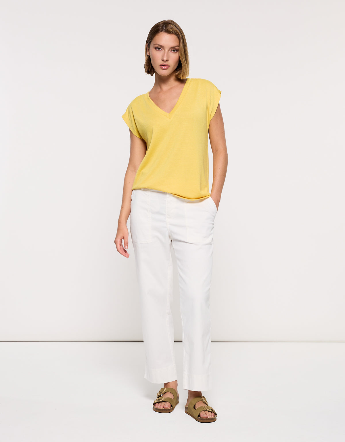 Camiseta Manga Corta Mostaza - Imara 6