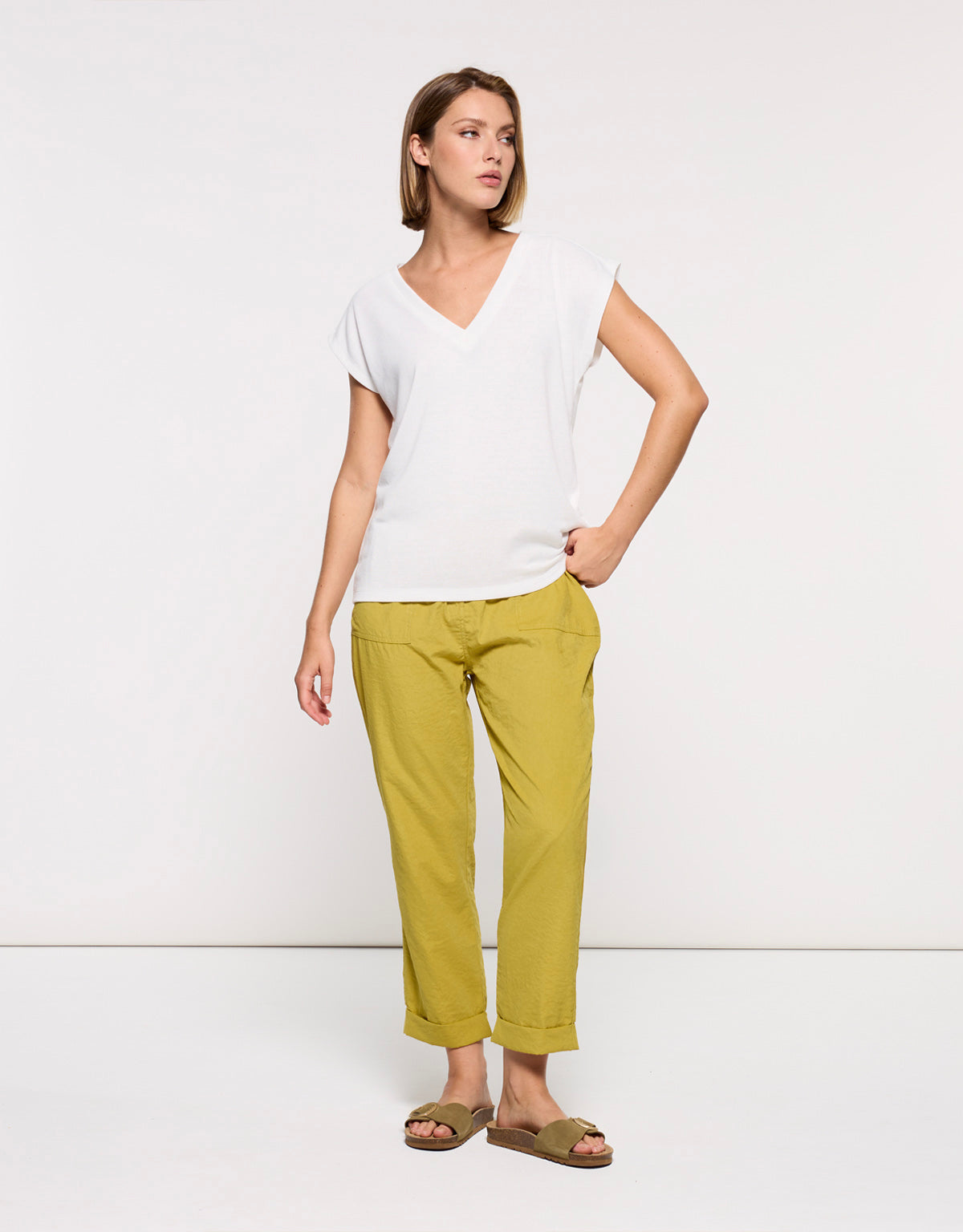 Camiseta Manga Corta Off White - Imara 6