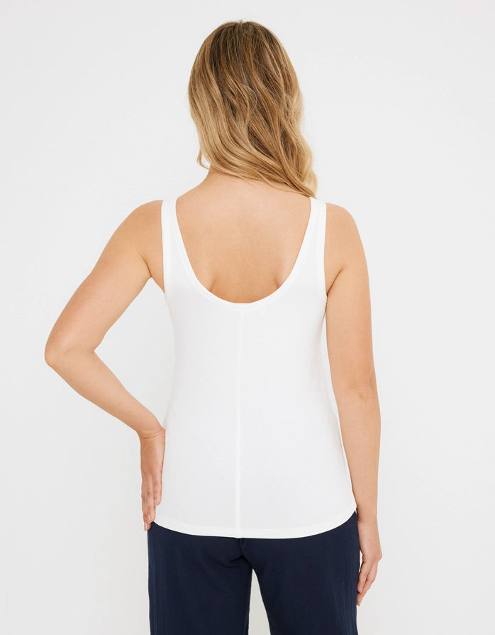 White Tank Top - Lindi