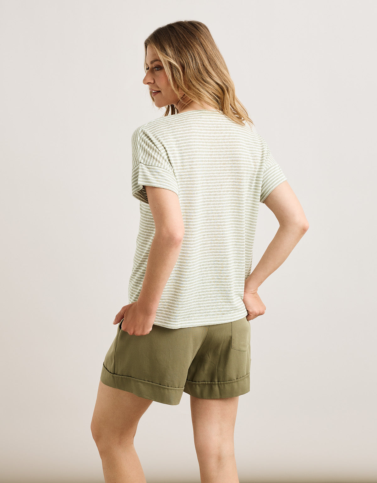 Camiseta Manga Corta Caqui - Solfidea 3