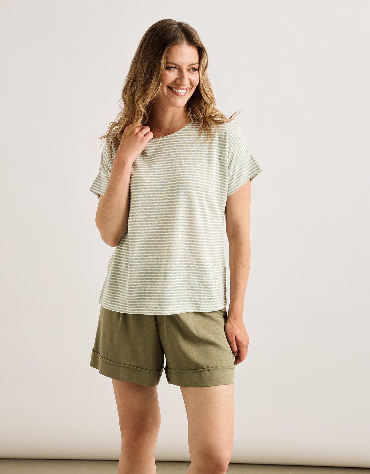 Camiseta Manga Corta Caqui - Solfidea