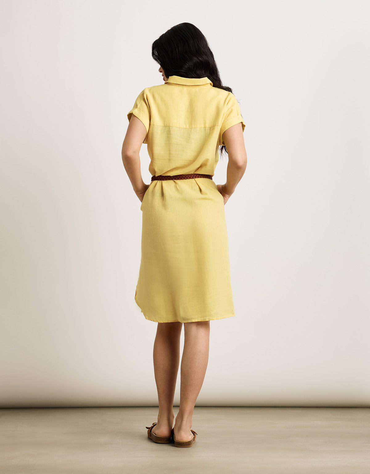 Robe mi-longue jaune - Bayo