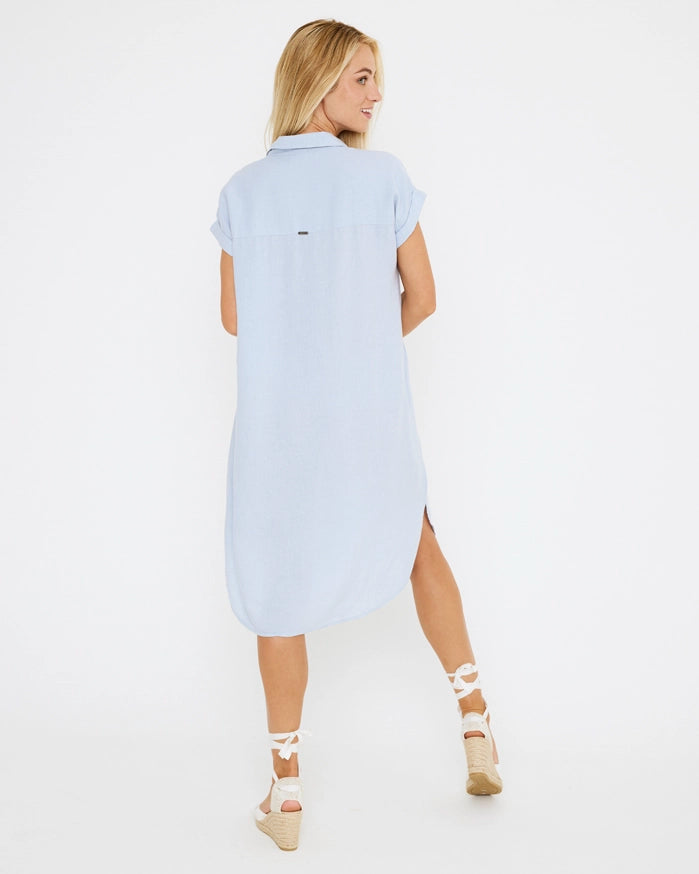 Vestido Midi Lino - Bayo