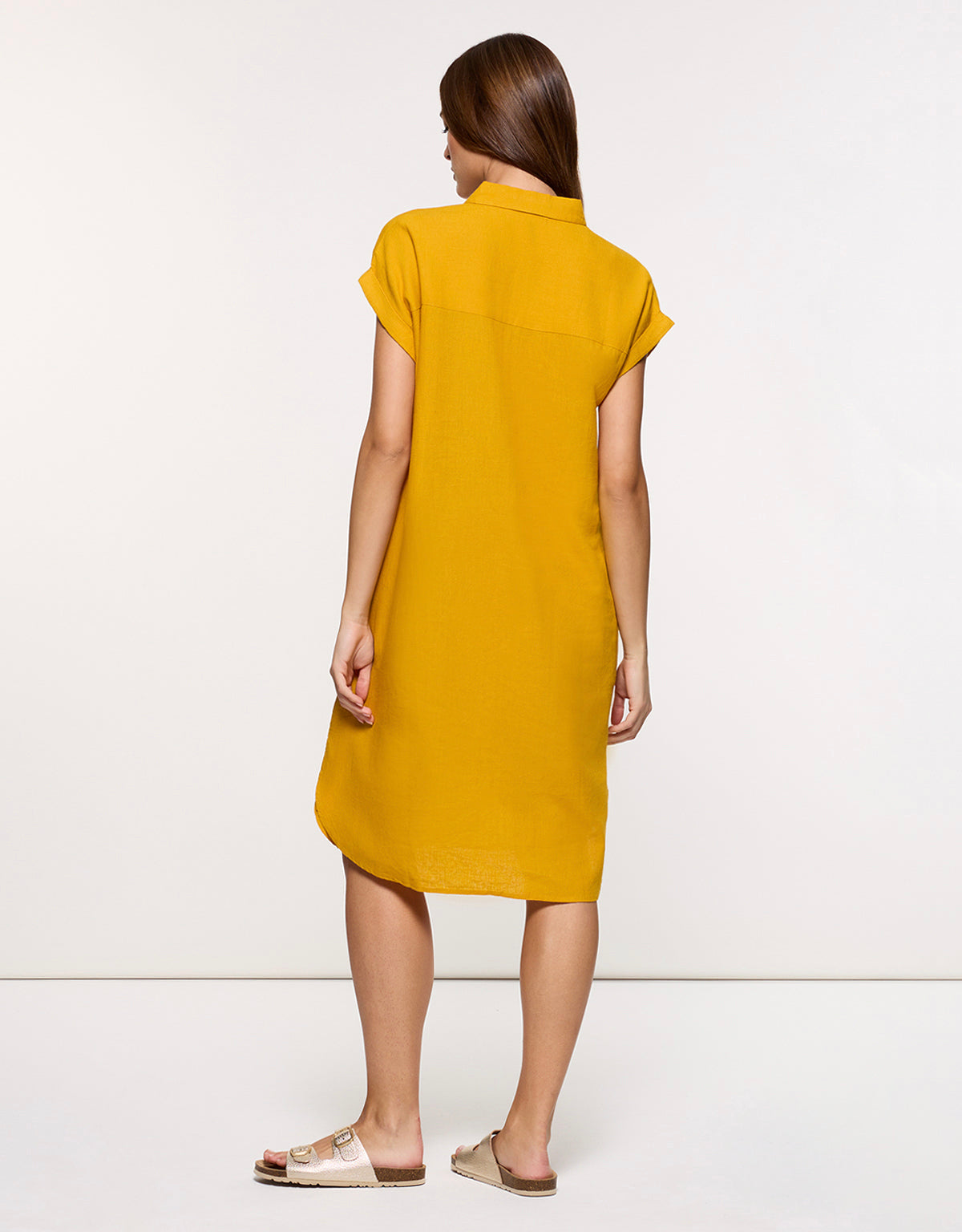 Vestido Midi Mostaza - Bayo 7