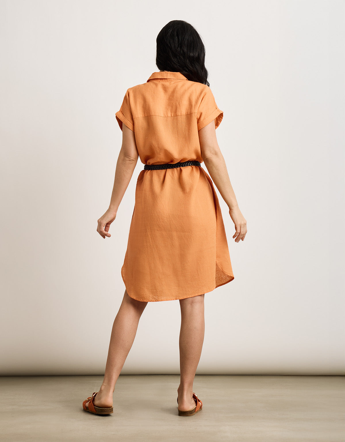Mandarin Midi Dress - Bayo