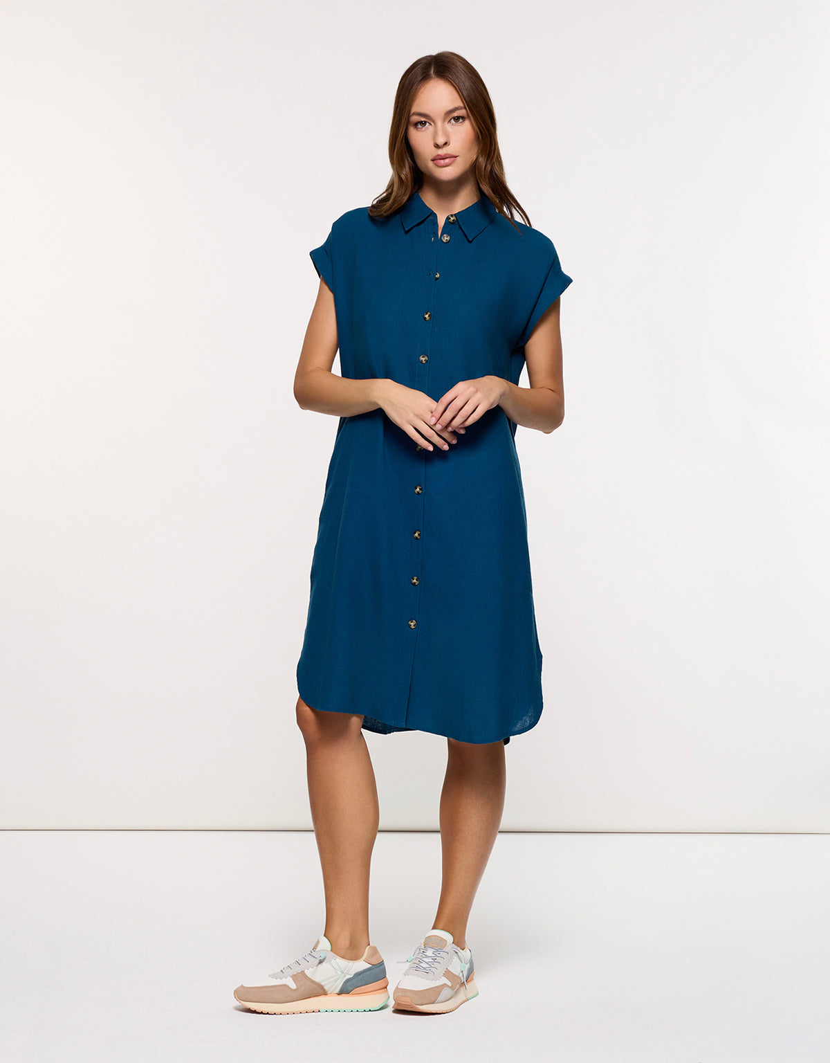 Vestido Midi Azul - Bayo 1