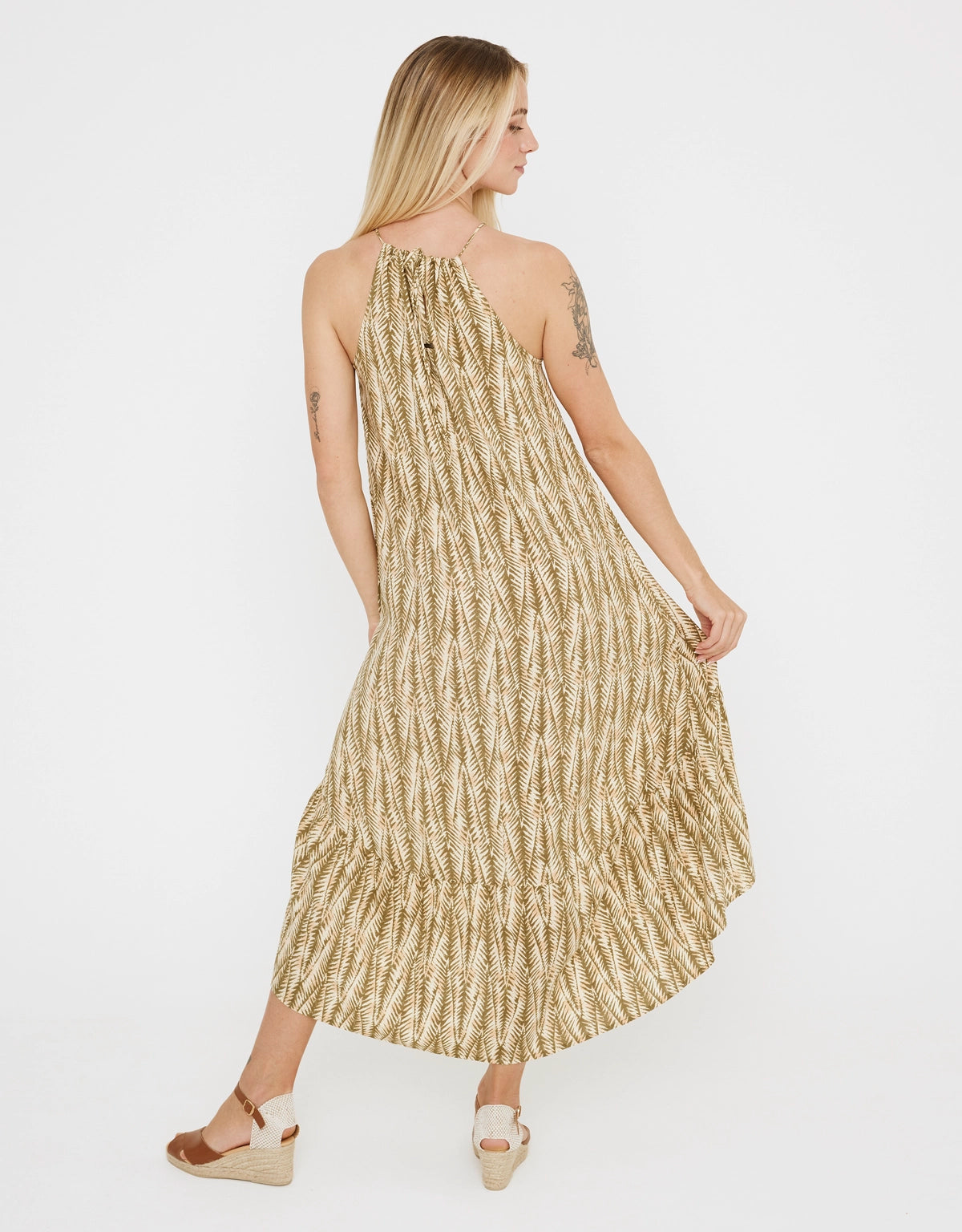 Vestido Largo Tirantes Cuello Halter - Edimba