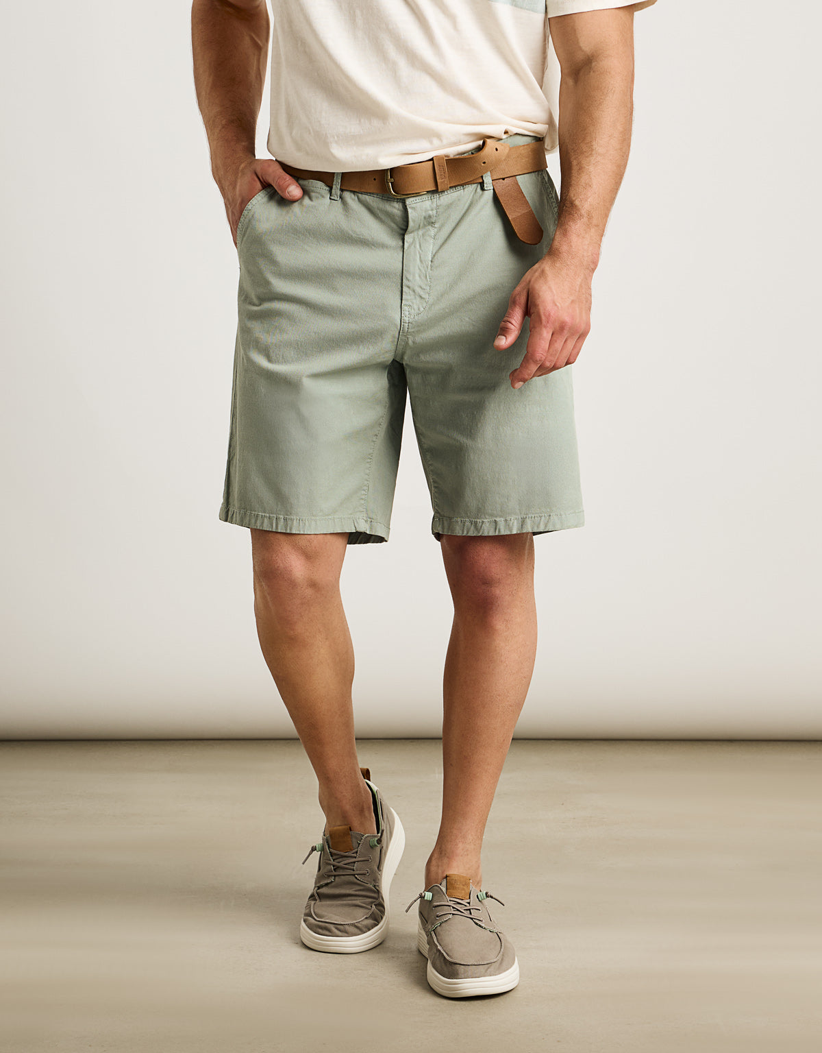 Bermuda Algodón Verde - Sage