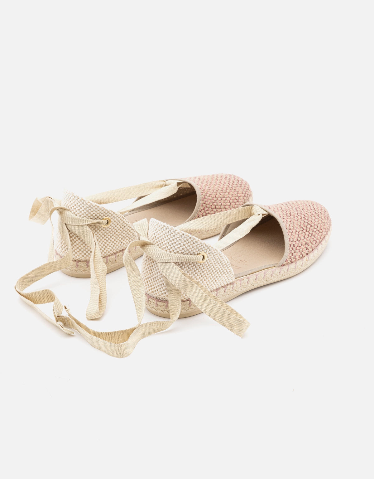 Alpargata yute y lino rosa 3