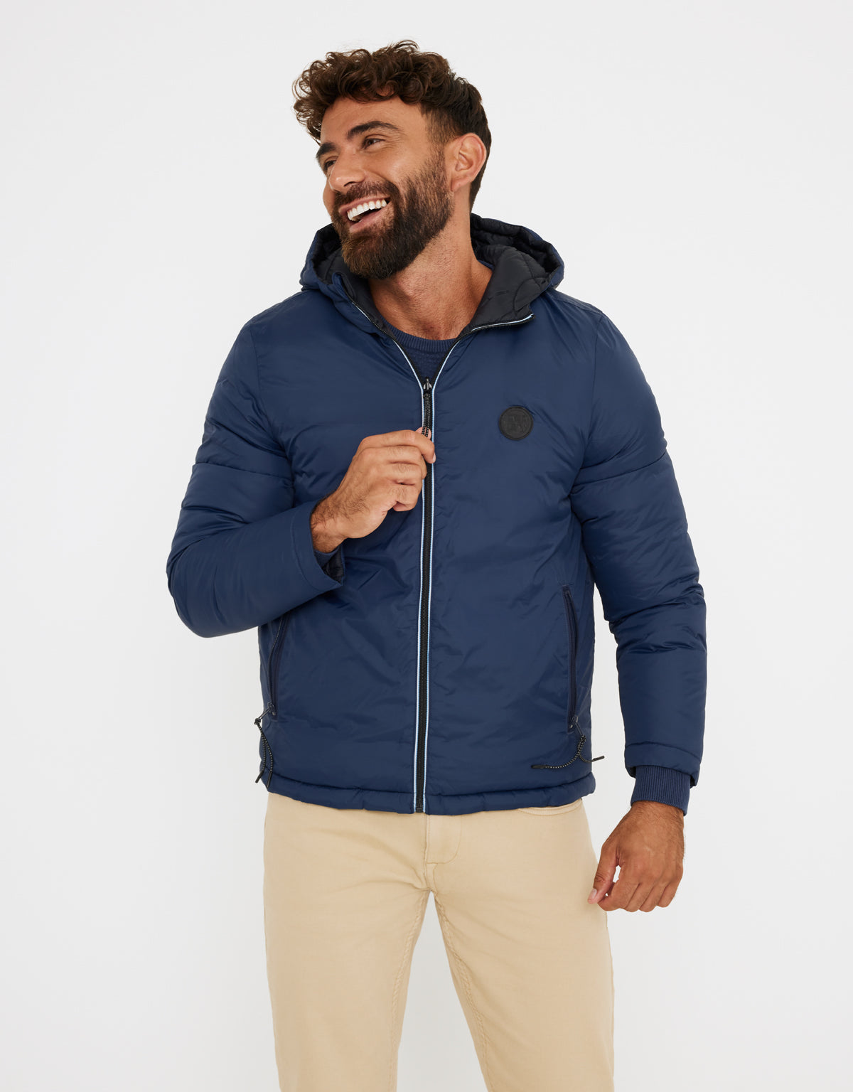 Chaqueta Reversible Azul Marino - Kesbury
