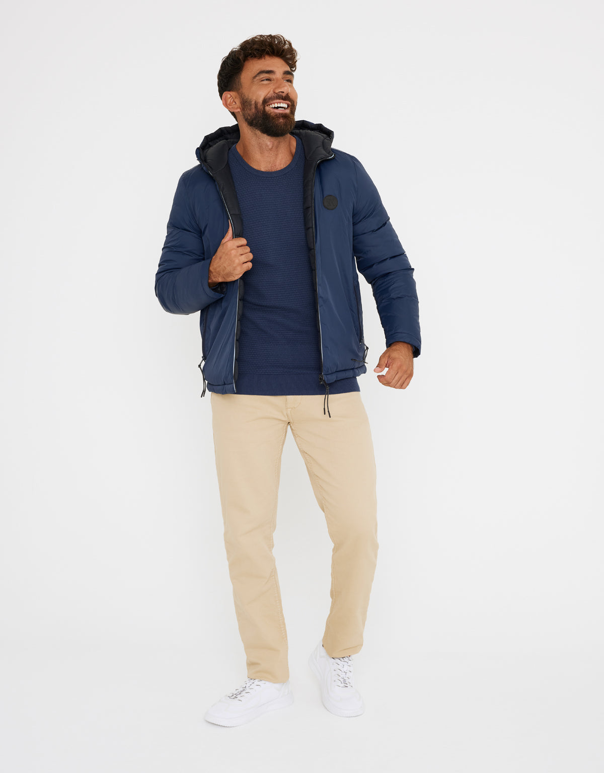 Chaqueta Reversible Azul Marino - Kesbury