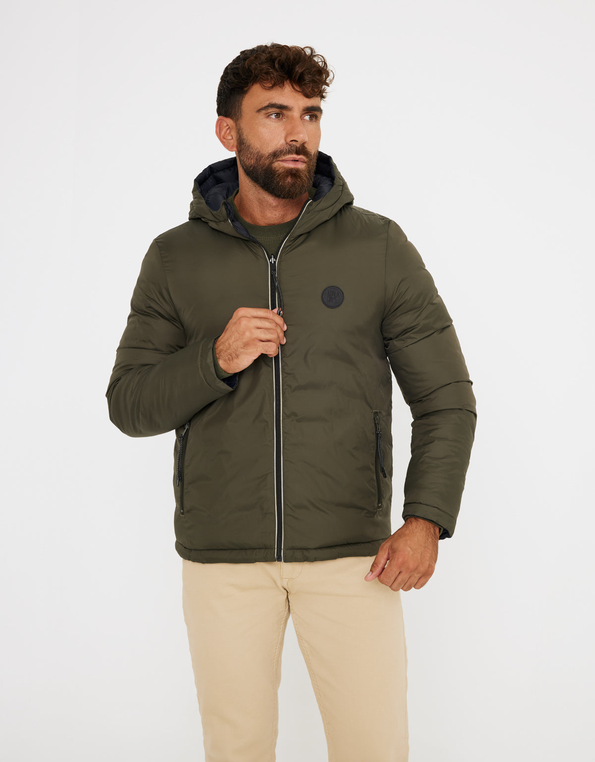 Chaqueta Reversible Verde - Kesbury